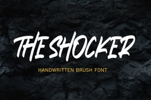 The Shocker - Handwritten Brush Font Font Download