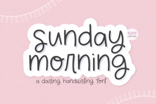 SUNDAY MORNING Cute Handwriting Font Font Download