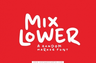 Mix Lower | A Random Marker Font Font Download