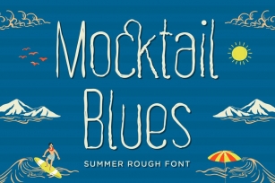 Mocktail Blues – Summer Rough Font Font Download