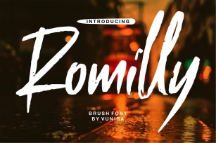 Romilly | Brush Font Font Download