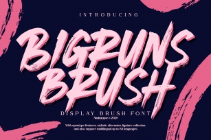 Bigruns Brush Font Download