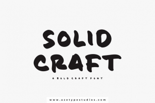 Solid Craft | A Bold Craft Font Font Download