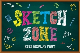 SketchZone - Kids Display Font Font Download