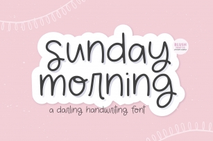 SUNDAY MORNING Cute Handwriting Font Download