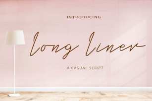 AM Long Liner - Casual Script Font Download