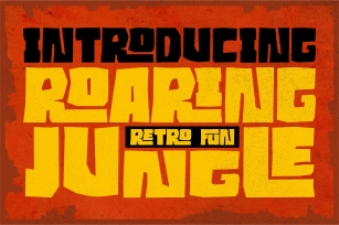 Roaring Jungle RETRO Font Download