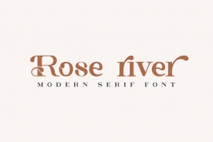 Rose River – Modern Serif Font Download