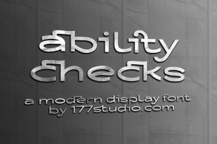 Ability Checks Font Download
