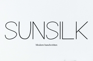 Sunsilk Font Download