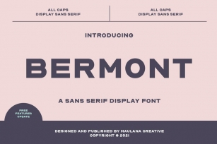 Bermont Sans Serif Display Font Font Download