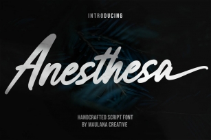 Anesthesa Handcrafted Script Font Download
