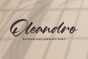Oleandro Modern Calligraphy Font Font Download