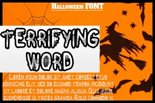Terrifying Word Font Download