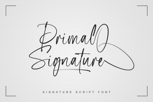 Primal Signature Font Download