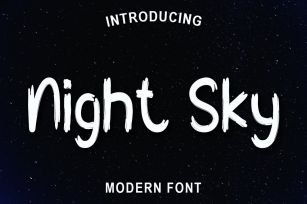 Night Sky Font Download