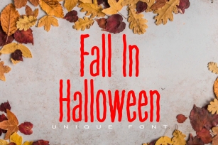 Fall in Halloween Font Download