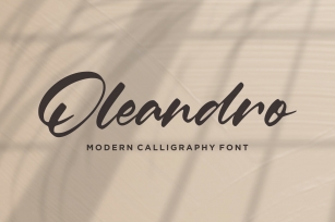 Oleandro Modern Calligraphy Font Download