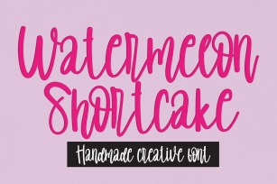 Watermelon Shortcake font Font Download