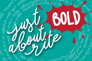 Just About Rite Bold Font Download