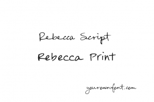 Rebecca YOFF Script and Print Font Download