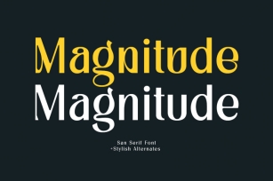 Magnitude - Stylish Sans Serif Font Download