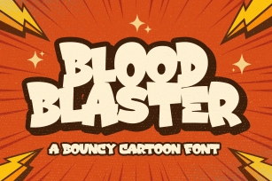 Blood Blaster a Bouncy Cartoon Font Download