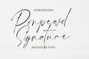 Ponpewd Signature Script Brush Font Font Download