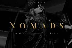 Nomads - Classy and Glamour Stencil Serif Font Download