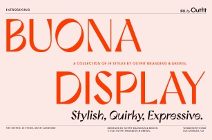 30% OFF Buona Display Family Font Download
