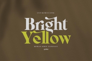 Bright Yellow Serif ( Bonus) Font Download