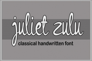 Juliet Zulu Font Download
