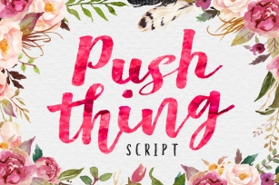 Pust Thing Script Font Download