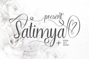 Satimya-elegant script font Font Download