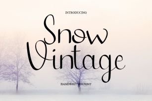 Snow Vintage Font Download