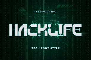 Hacklife – Tech Font Style Font Download