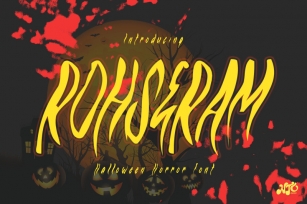 ROHSERAM - Halloween Horror Font Font Download