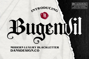 Bugenvil Modern Blackletter Font Download