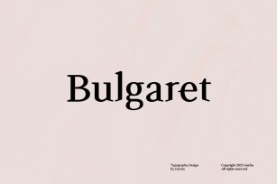 Bulgaret Experimental Font Download