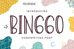 Binggo - Cute Handwriting Font Font Download