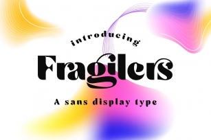 Fragilers Sans Display Type Font Download