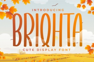 Briqhta - Display Handwriting Font Font Download