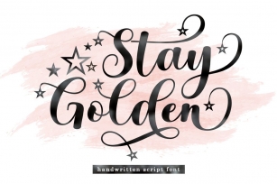 Stay Golden Font Download