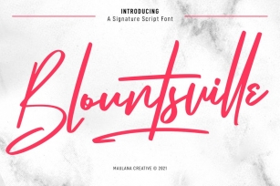 Blountsville Signature Script Font Font Download