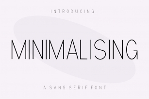 Minimalising Font Download