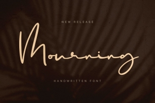 Mourning Font Download