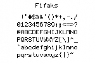 Fifaks 1.0 dev1 Font Download