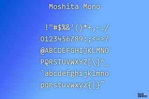 Moshita Mono 5.62 Font Download