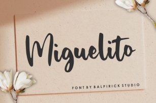 Miguelito Modern Handwritten Font Font Download