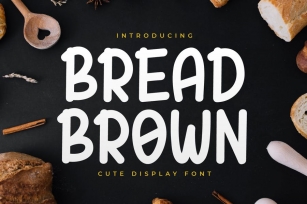 Bread Brown - Display Handwriting Font Font Download